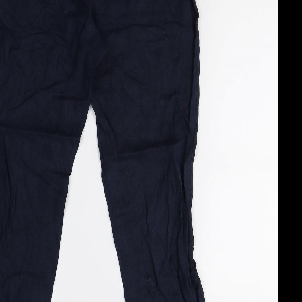 M&S Womens Blue   Trousers  Size 10 L30 in