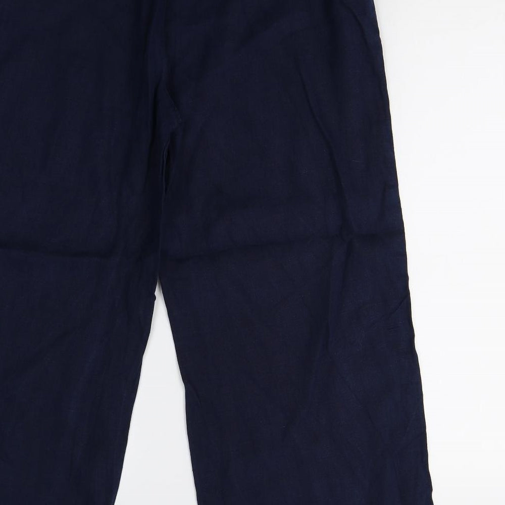 M&S Womens Blue   Trousers  Size 14 L27 in - Short