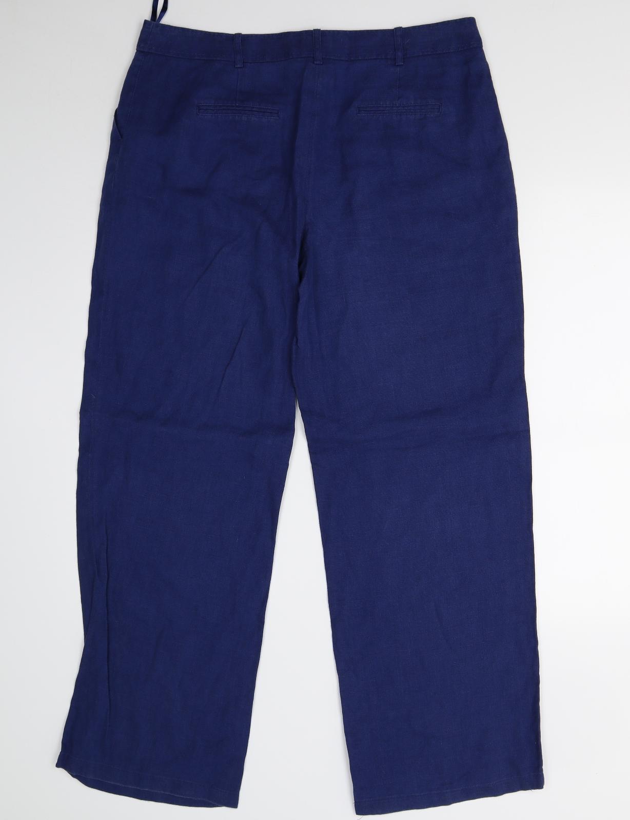 NEXT Womens Blue   Trousers  Size 14 L29 in