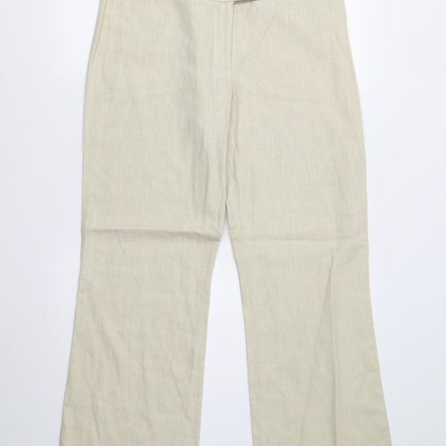 Evie Womens Beige   Trousers  Size 12 L31 in