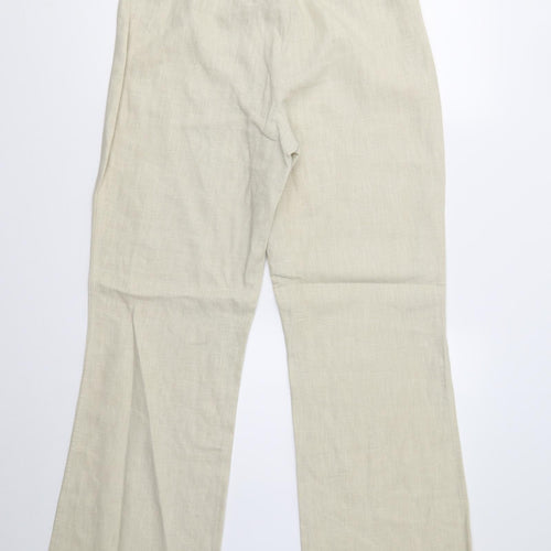 Evie Womens Beige   Trousers  Size 12 L31 in