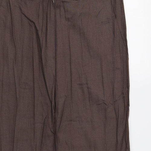 M&S Womens Brown   Trousers  Size 12 L29 in