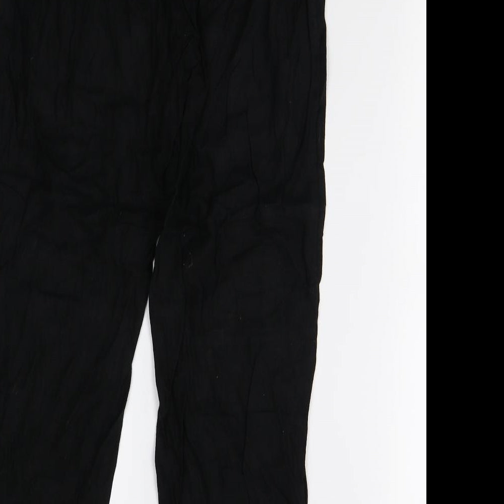 Papaya Womens Black   Trousers  Size 12 L26 in