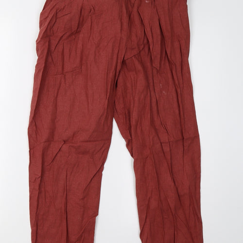 New Look Womens Red   Trousers  Size 14 L27 in