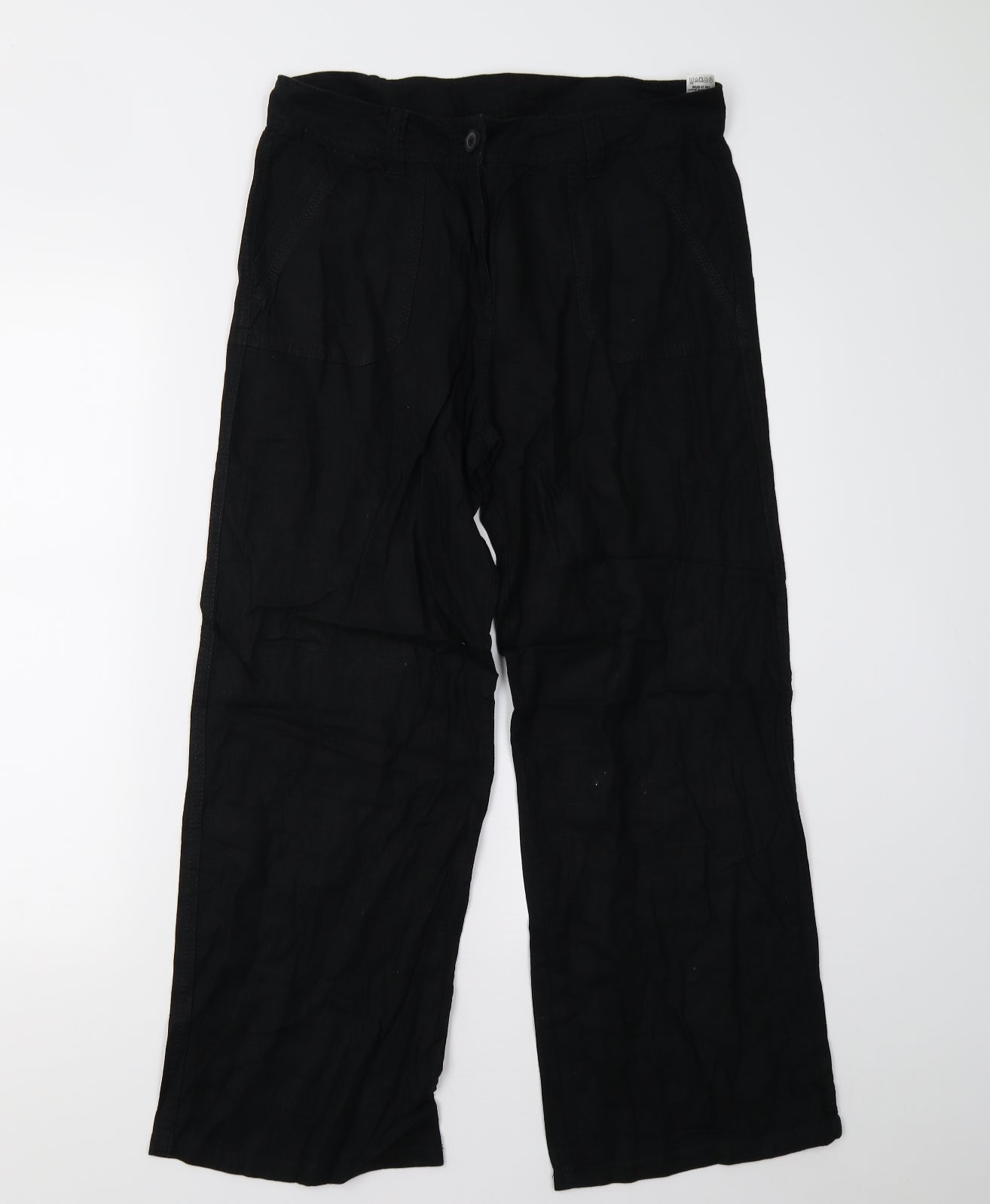 M&S Womens Black   Trousers  Size 12 L27 in - Short