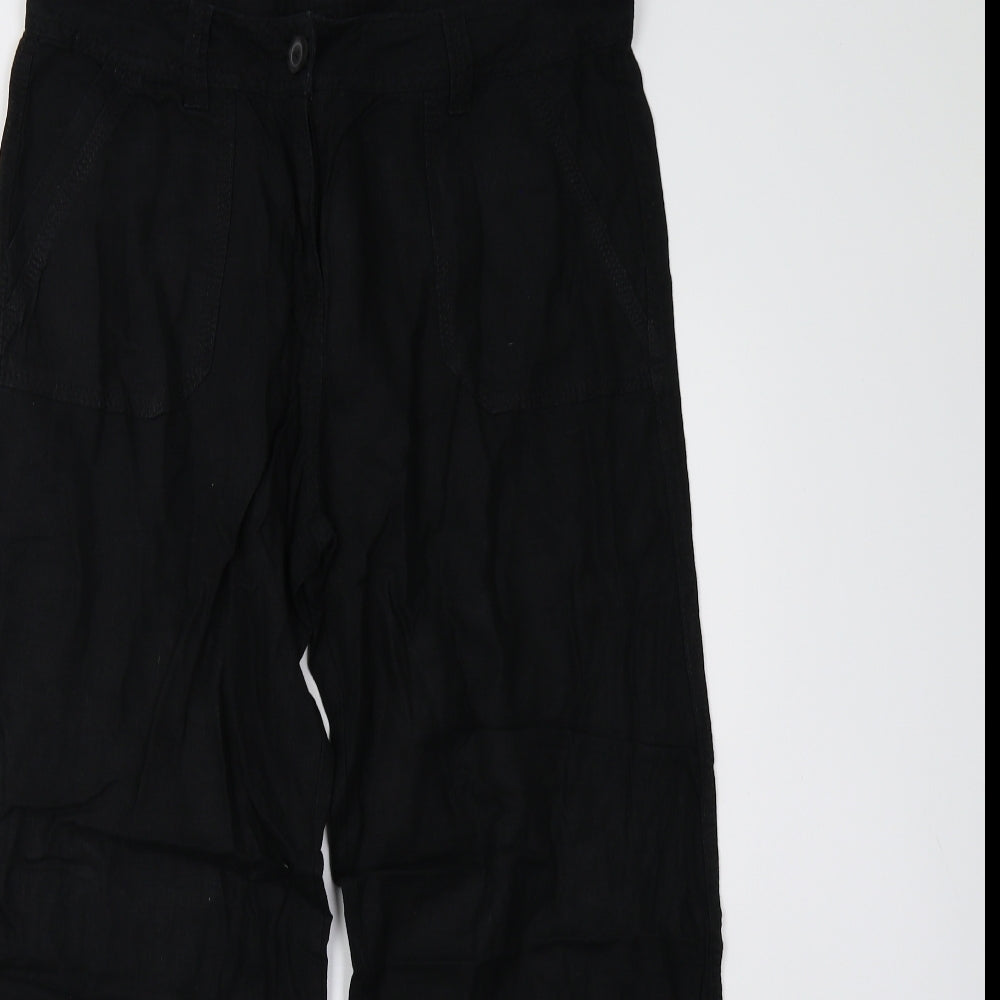 M&S Womens Black   Trousers  Size 12 L27 in - Short