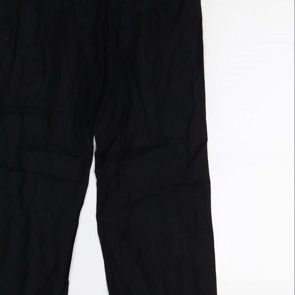 M&S Womens Black   Trousers  Size 12 L27 in - Short