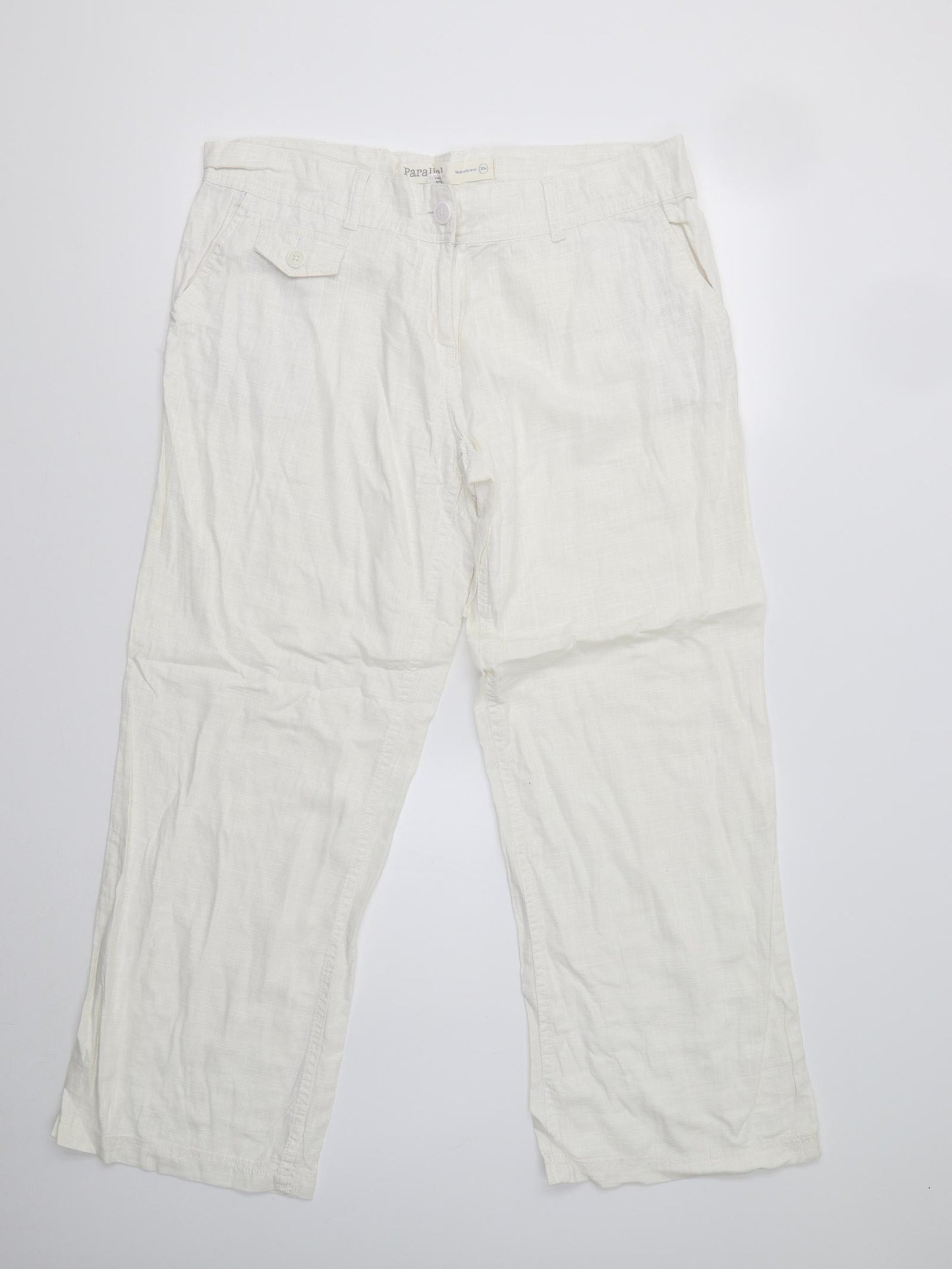 NEXT Womens Ivory   Trousers  Size 16 L29 in