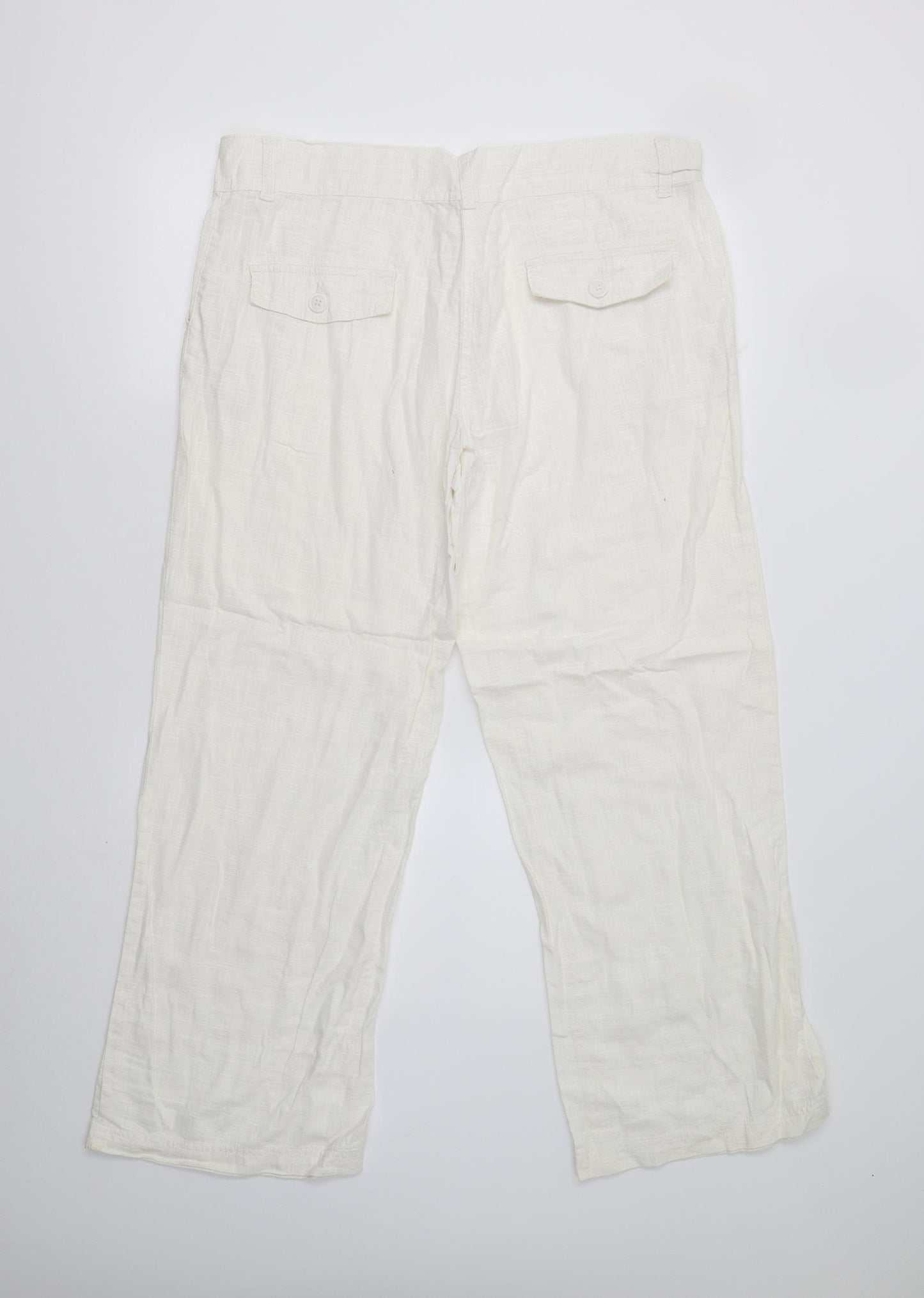 NEXT Womens Ivory   Trousers  Size 16 L29 in