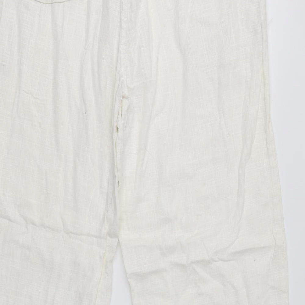 NEXT Womens Ivory   Trousers  Size 16 L29 in