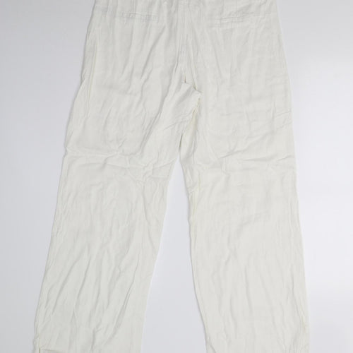 George Womens White   Trousers  Size 14 L30 in
