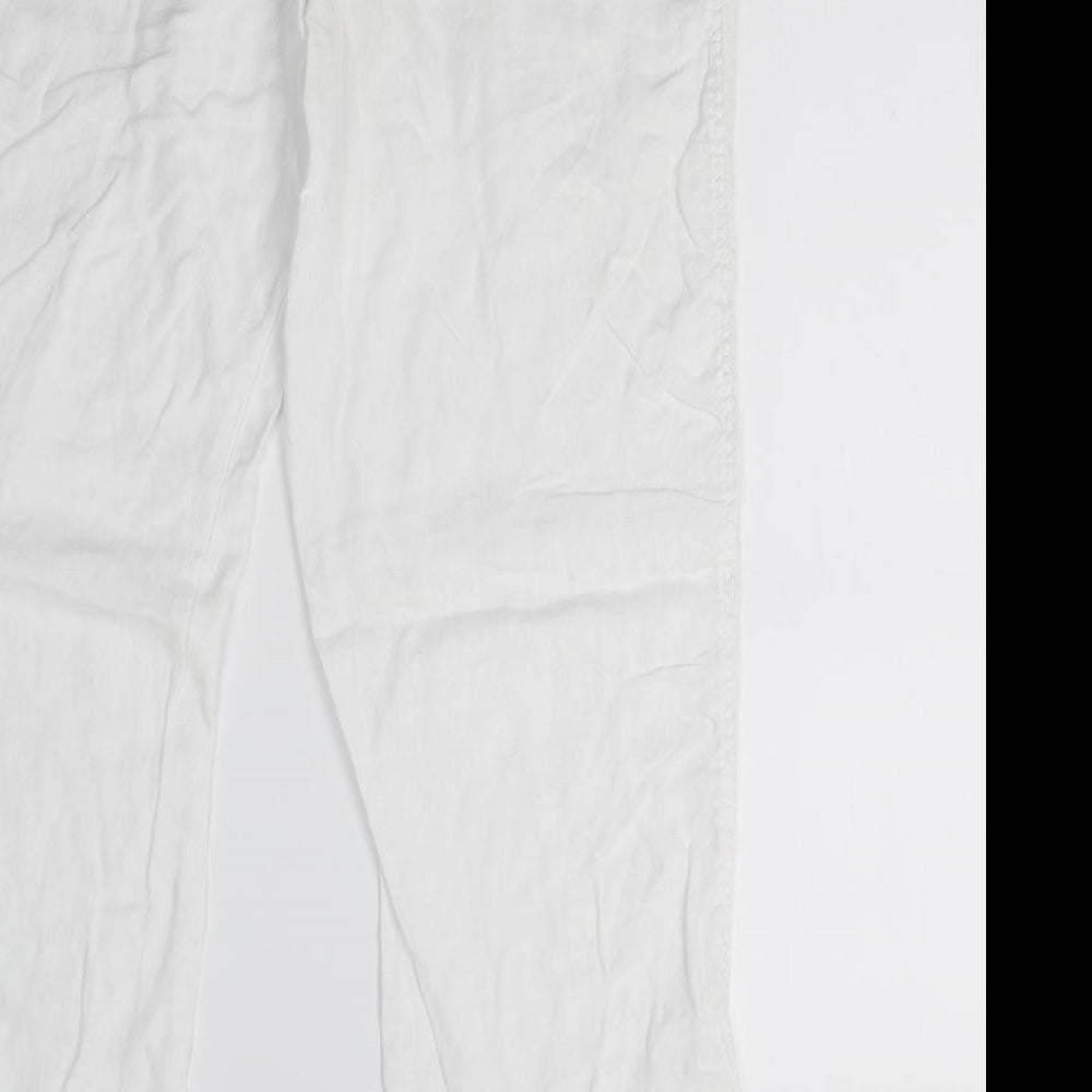 Primark Womens White   Trousers  Size 12 L30 in