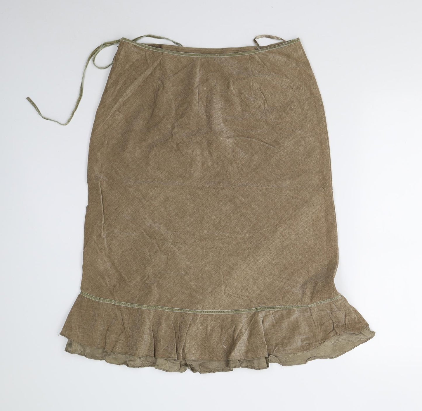 Monsoon Womens Brown  Corduroy Straight & Pencil Skirt Size 12