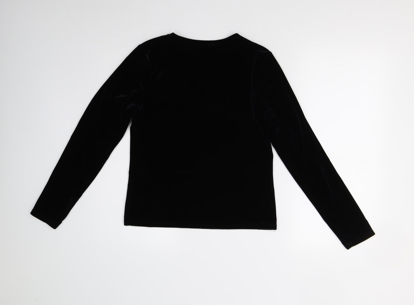 Tesco Womens Blue  Velvet Pullover Jumper Size 12