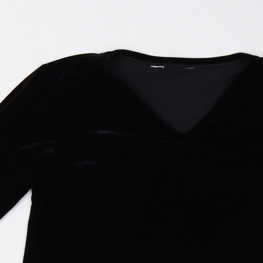 Tesco Womens Blue  Velvet Pullover Jumper Size 12