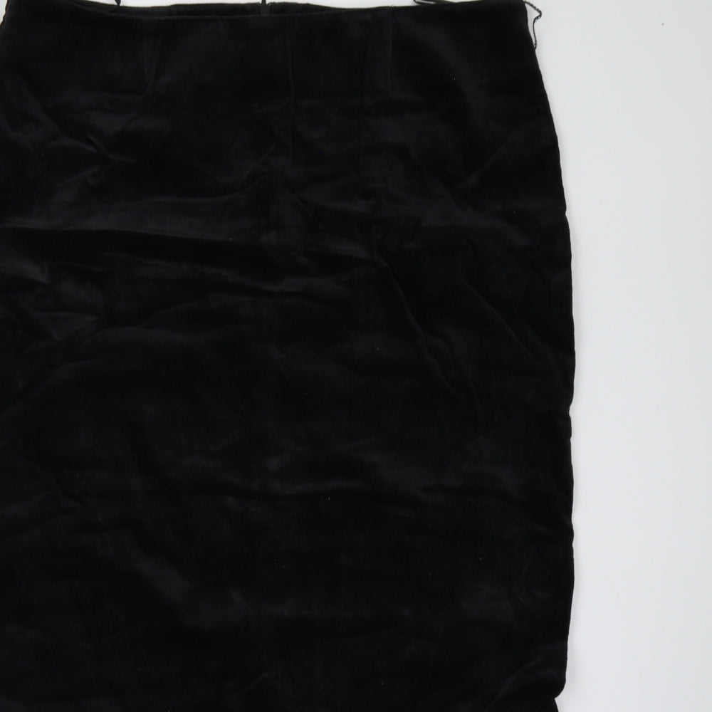 Principles Womens Black  Corduroy Tulip Skirt Size 18