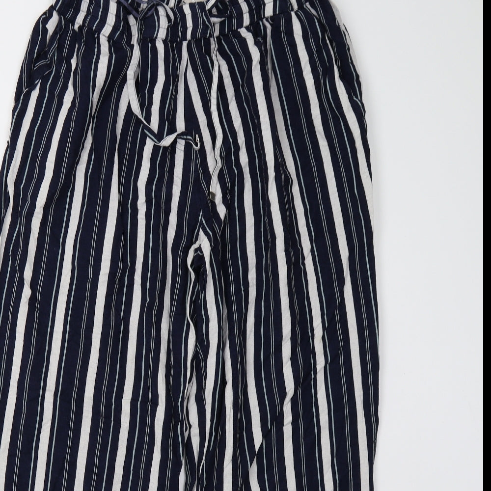 Anthology Womens Blue Striped  Trousers  Size 18 L29 in