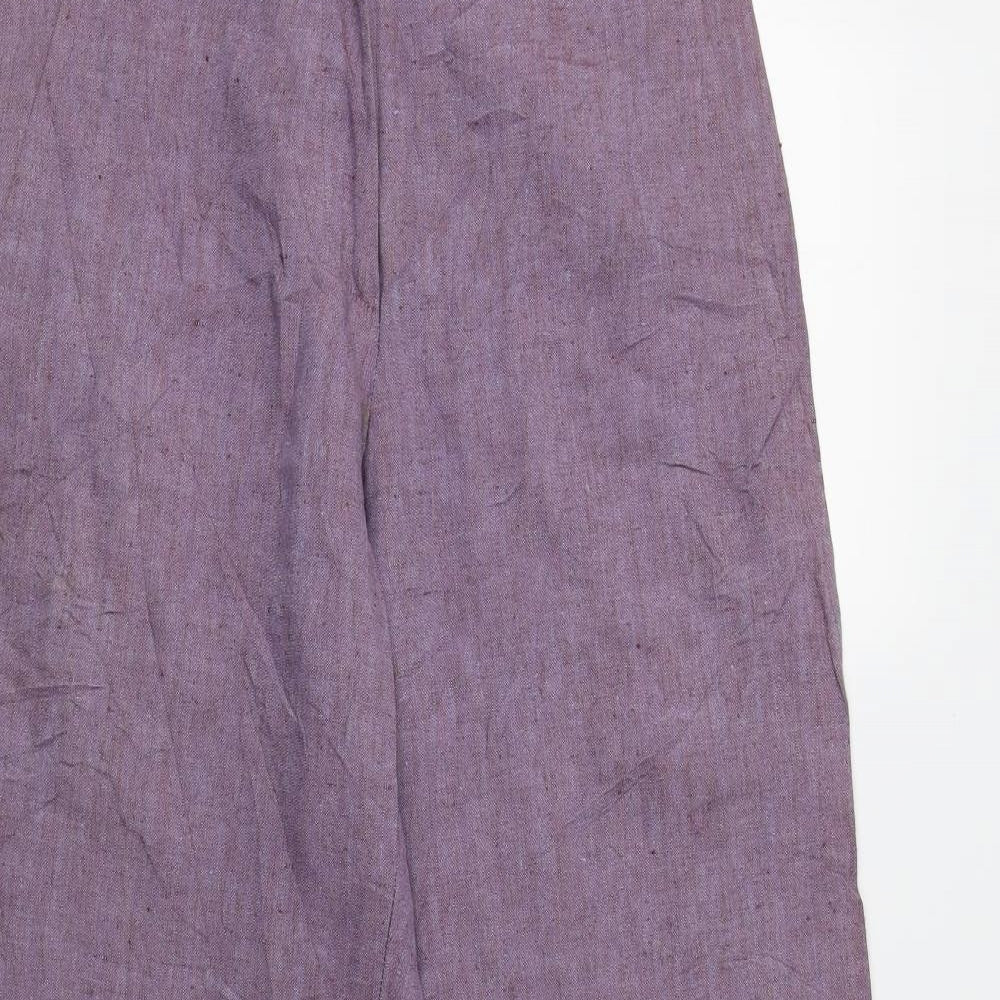 Turn Over Womens Purple   Trousers  Size 8 L30 in