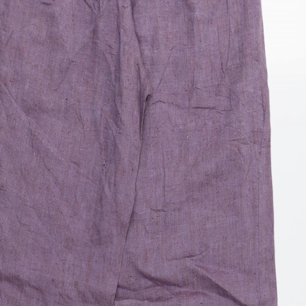 Turn Over Womens Purple   Trousers  Size 8 L30 in