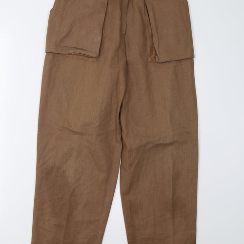 Preworn Womens Brown   Trousers  Size 8 L27 in
