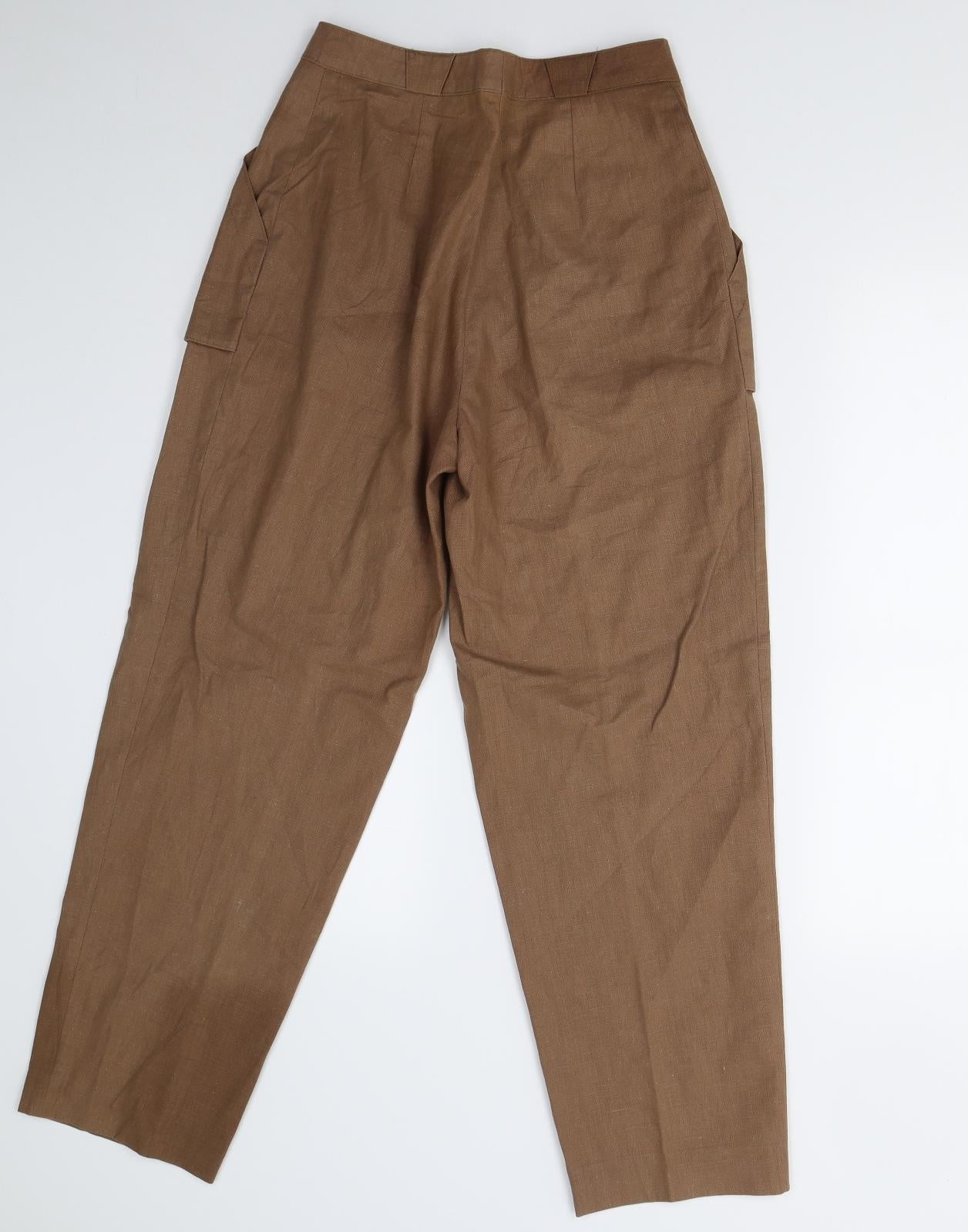Preworn Womens Brown   Trousers  Size 8 L27 in