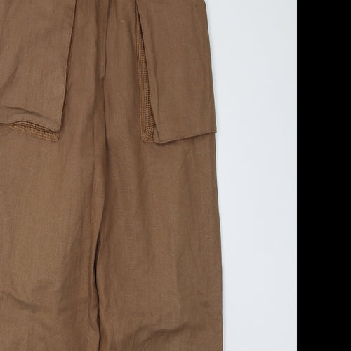 Preworn Womens Brown   Trousers  Size 8 L27 in