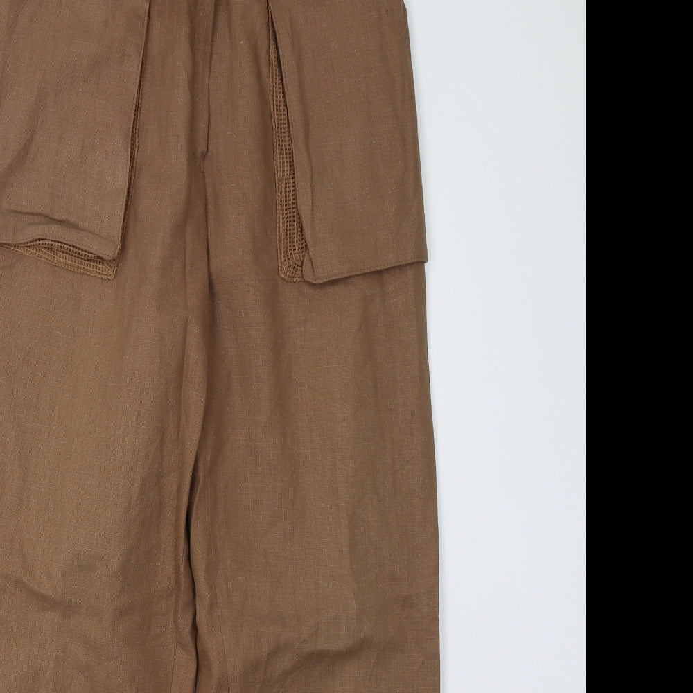 Preworn Womens Brown   Trousers  Size 8 L27 in