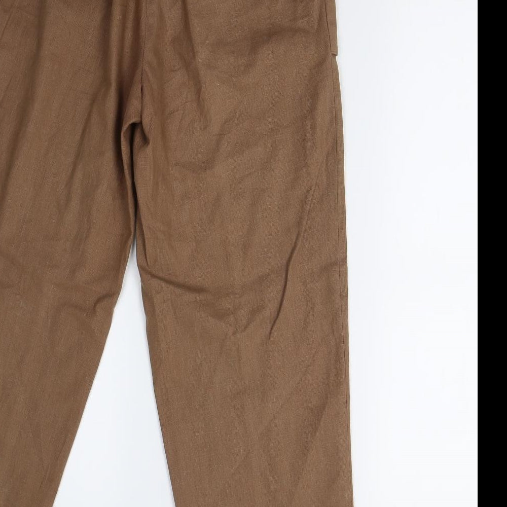 Preworn Womens Brown   Trousers  Size 8 L27 in