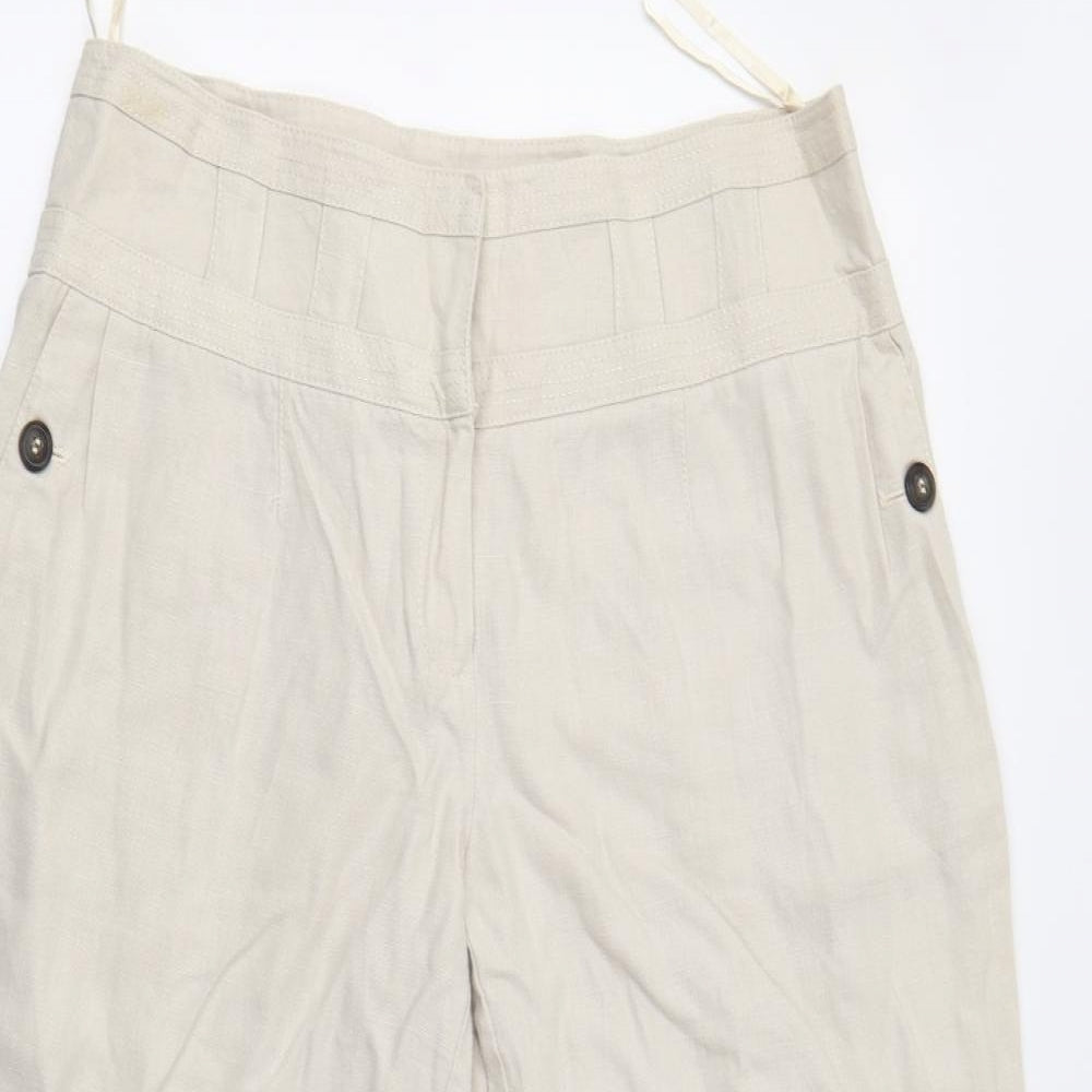 Next Petite Womens Beige   Trousers  Size 14 L28 in