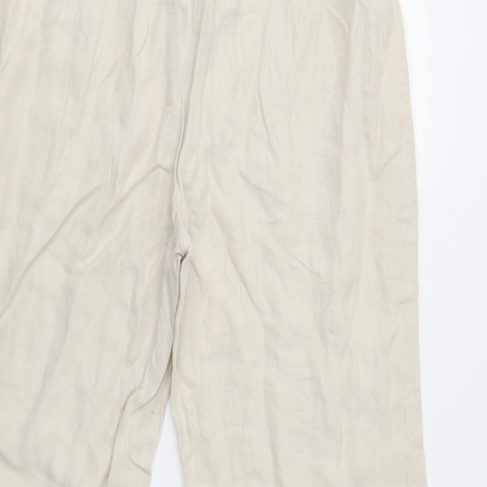 Next Petite Womens Beige   Trousers  Size 14 L28 in