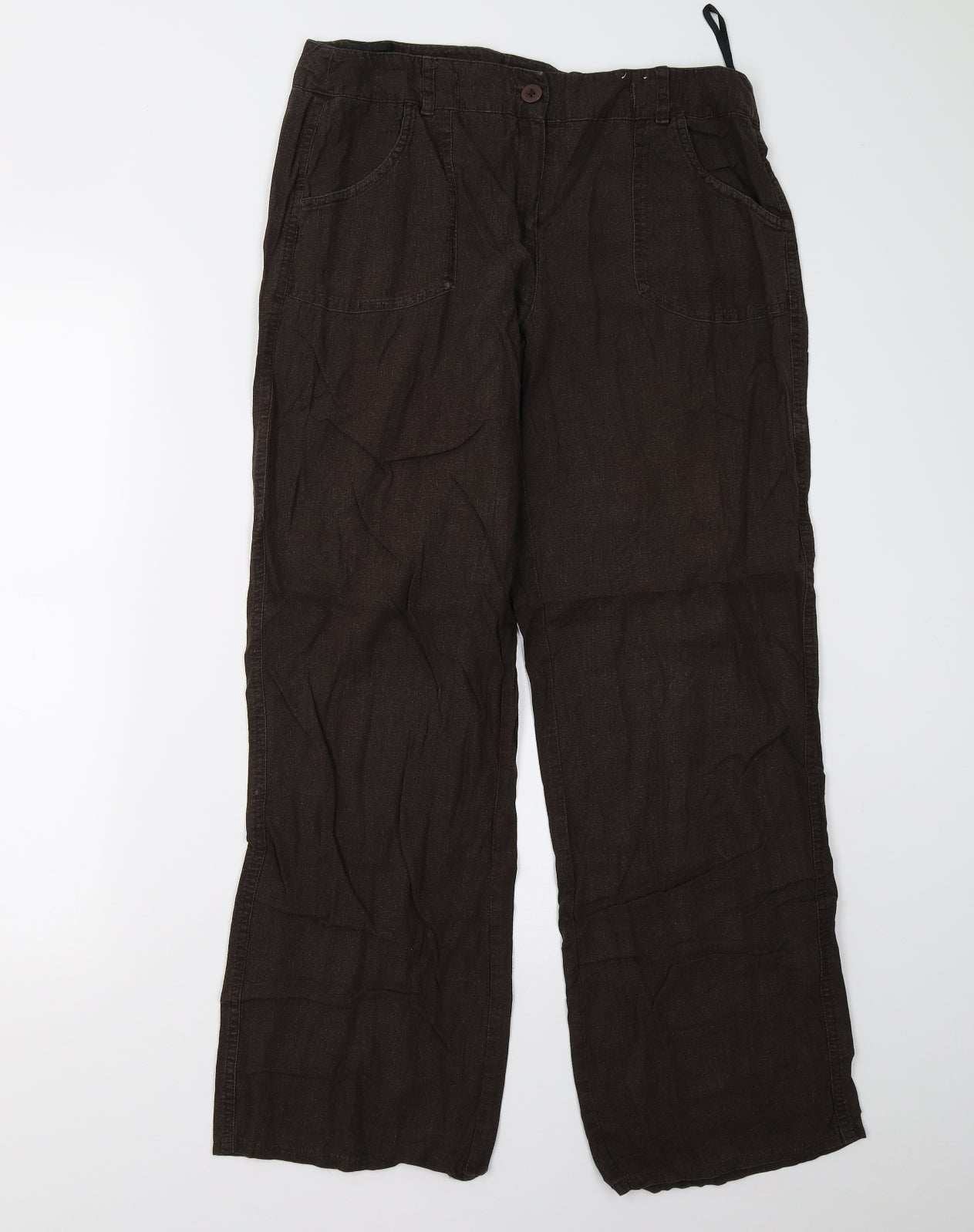 F&F Womens Brown   Trousers  Size 12 L30 in