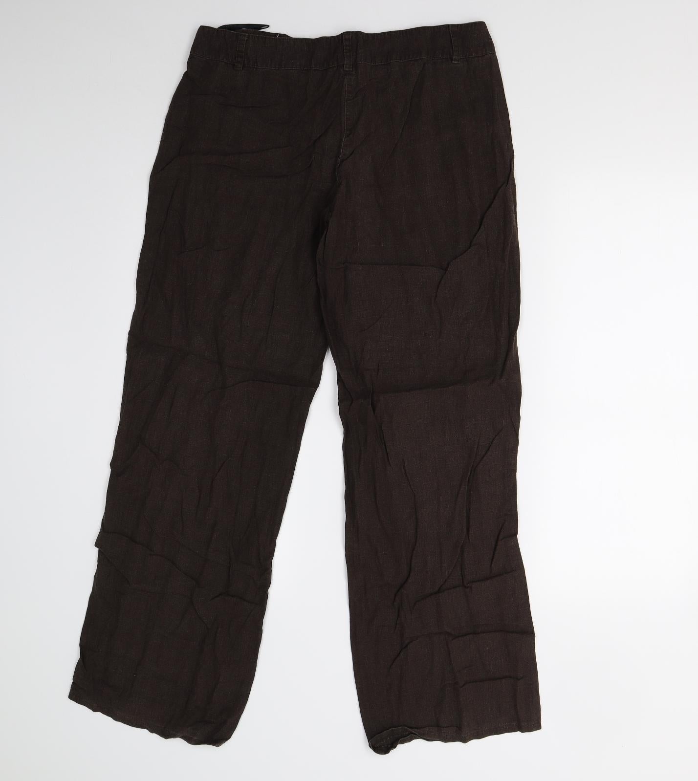 F&F Womens Brown   Trousers  Size 12 L30 in