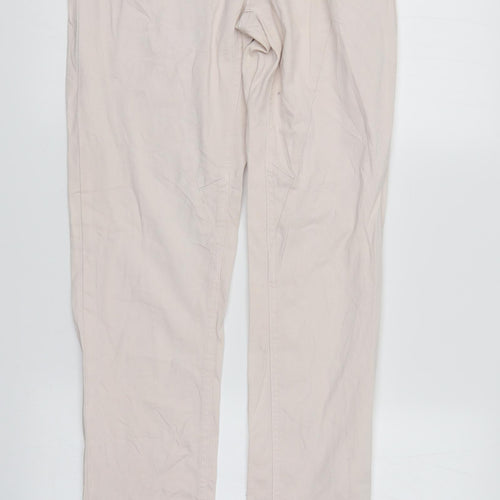 Blue Motion Womens Ivory  Denim Straight Jeans Size 10 L30 in