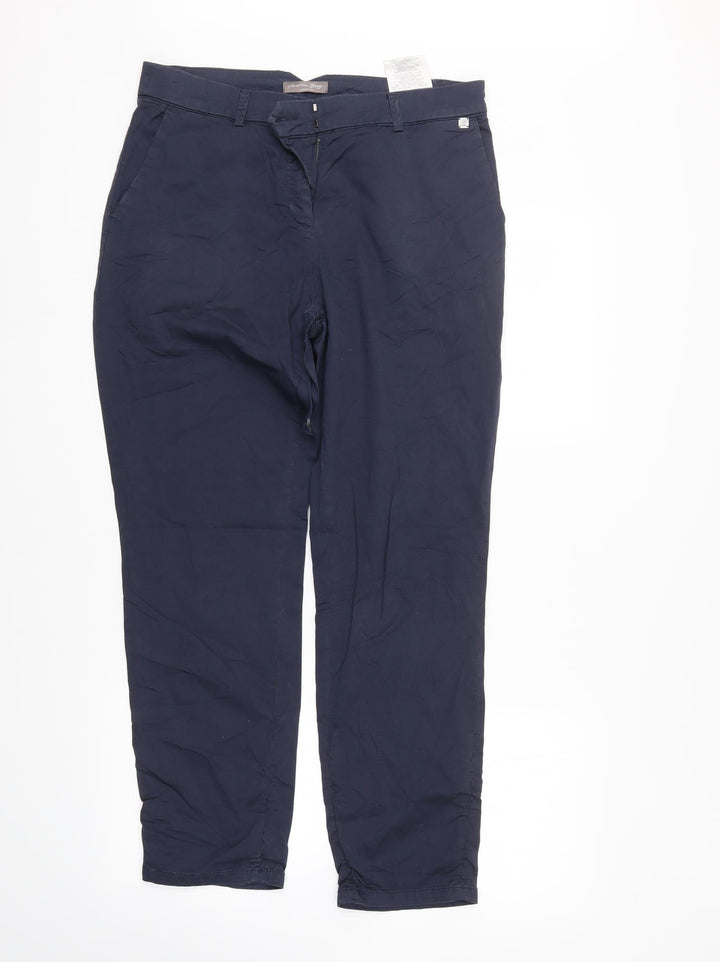 Christian Berg Womens Blue Chino Trousers Size 12 L27 in