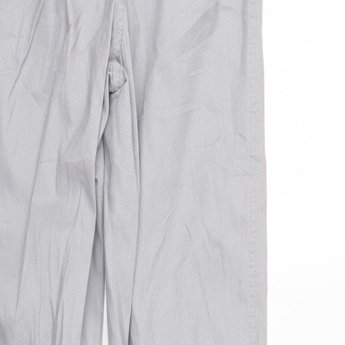 Collection L Womens Grey  Denim Straight Jeans Size 14 L29 in - Elastic Waist