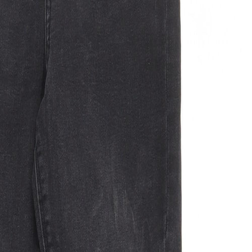 Denim & Co. Womens Black  Denim Straight Jeans Size 10 L30 in