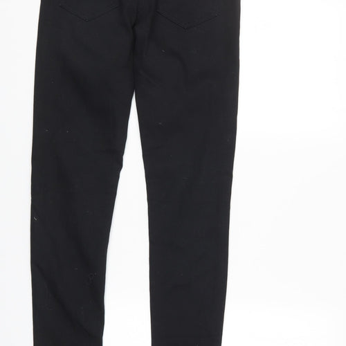 Divided Womens Black  Denim Straight Jeans Size 8 L31 in