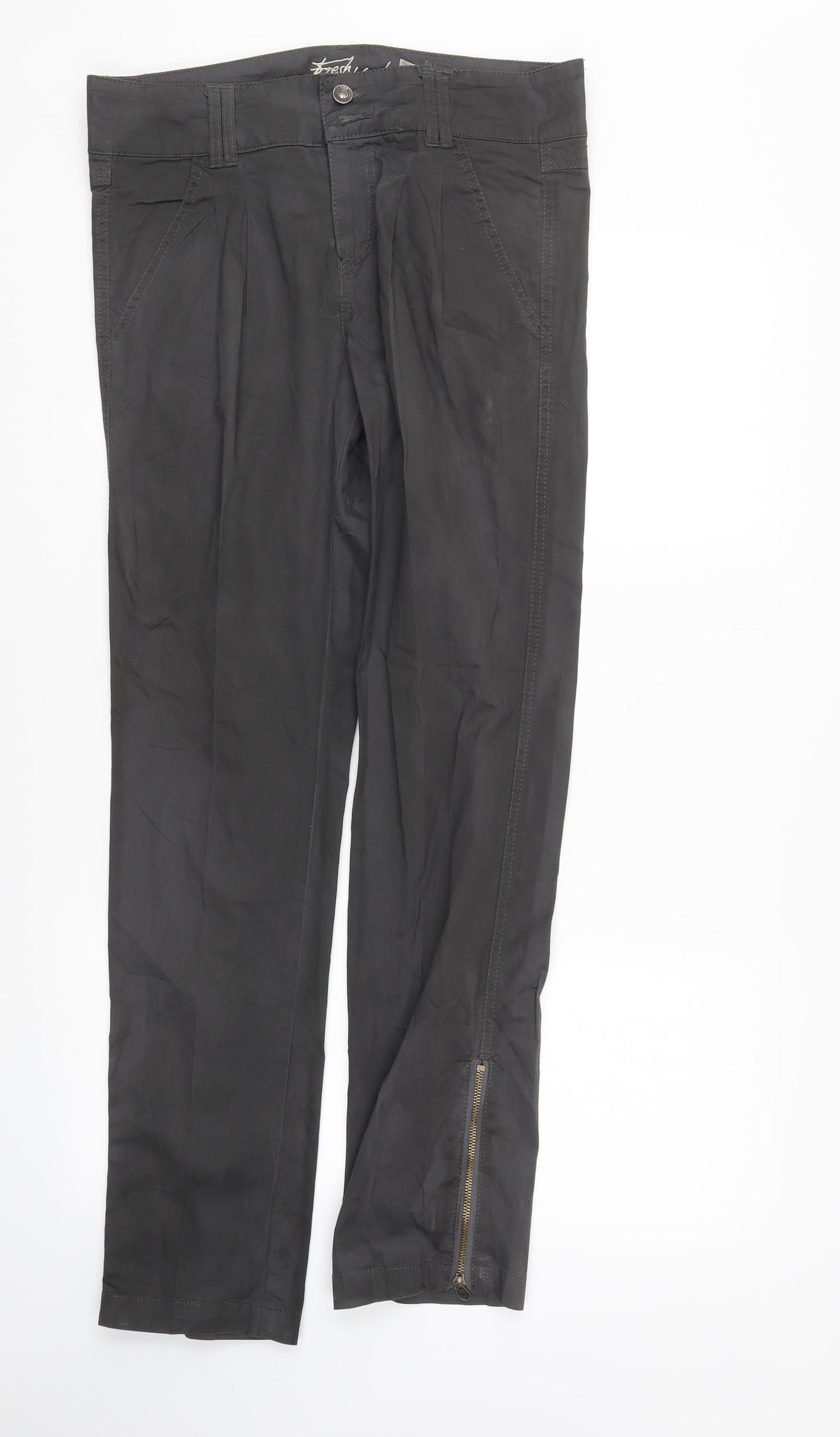 Fresh Made Womens Black   Straight Jeans Size S L30 in