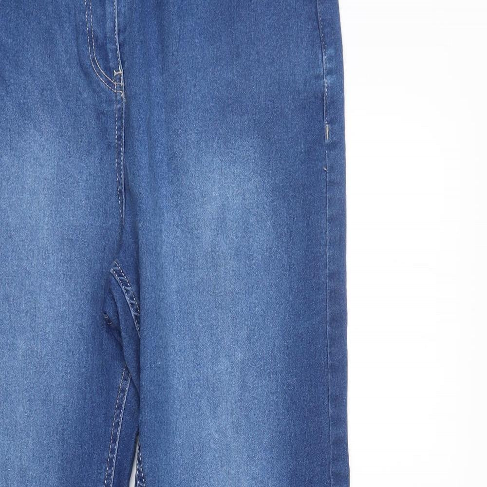 Simply Be Womens Blue  Denim Bootcut Jeans Size 14 L29 in