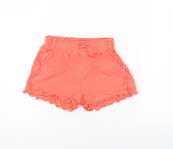 TU Girls Orange Shorts Size 6 Years