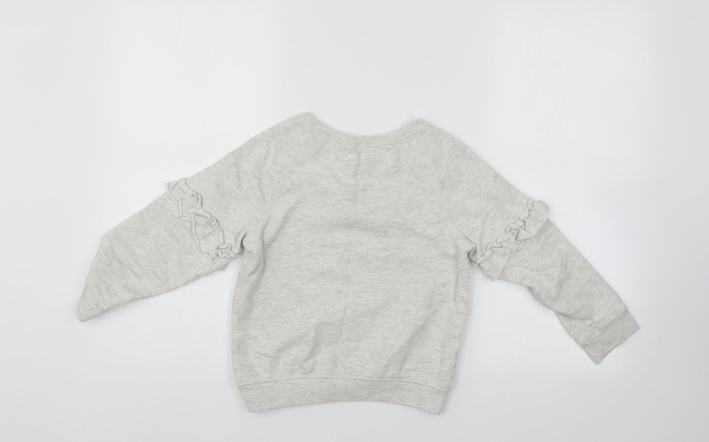 NEXT Girls Grey   Pullover Sweatshirt Size 6 Years