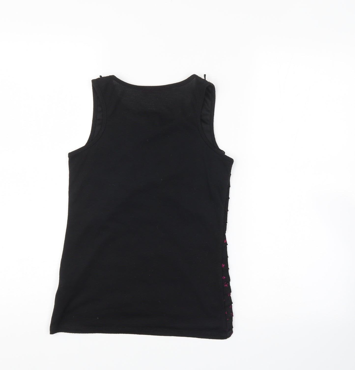 YD Girls Black   Basic Tank Size 10-11 Years