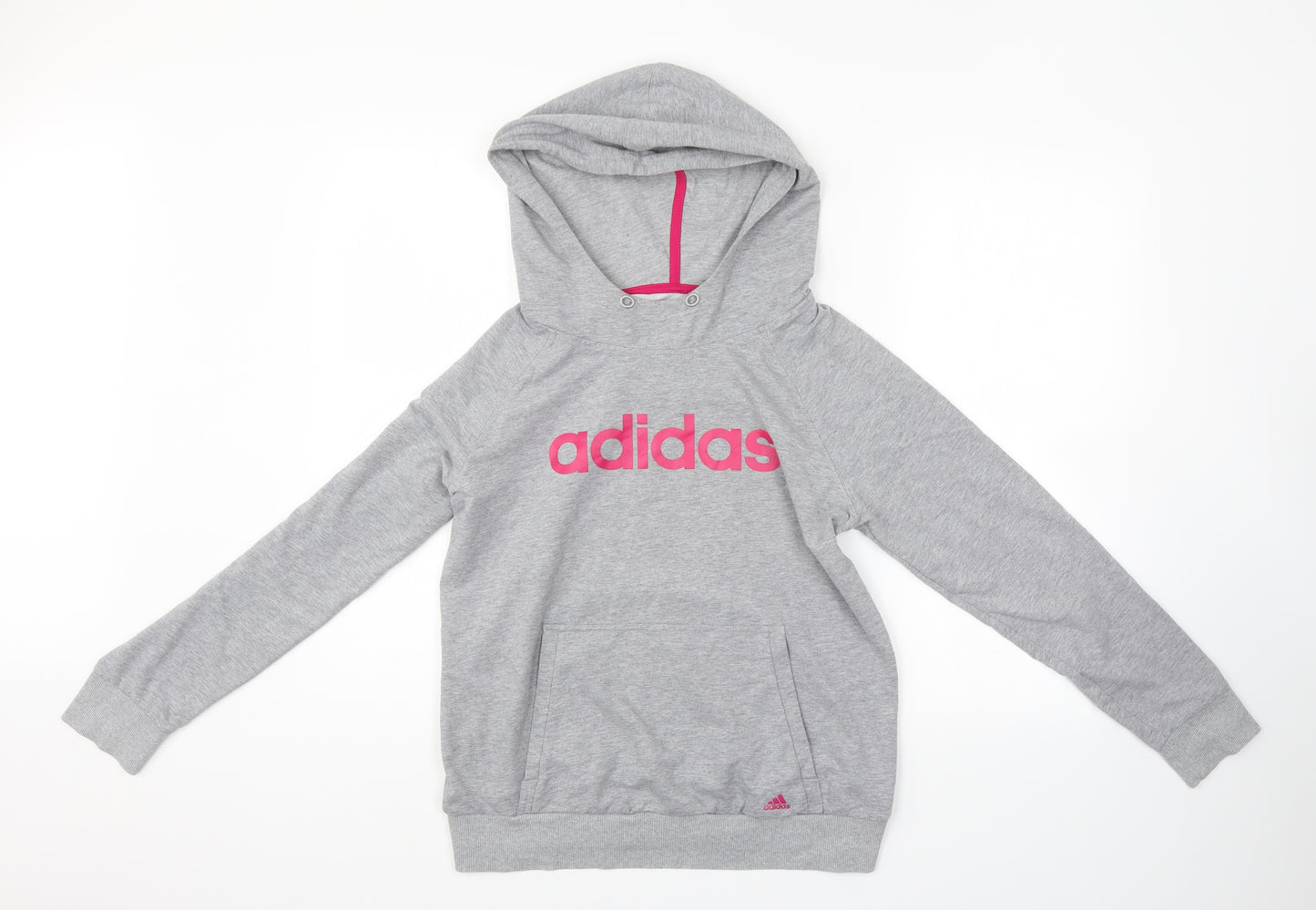 adidas Womens Grey   Pullover Hoodie Size 14