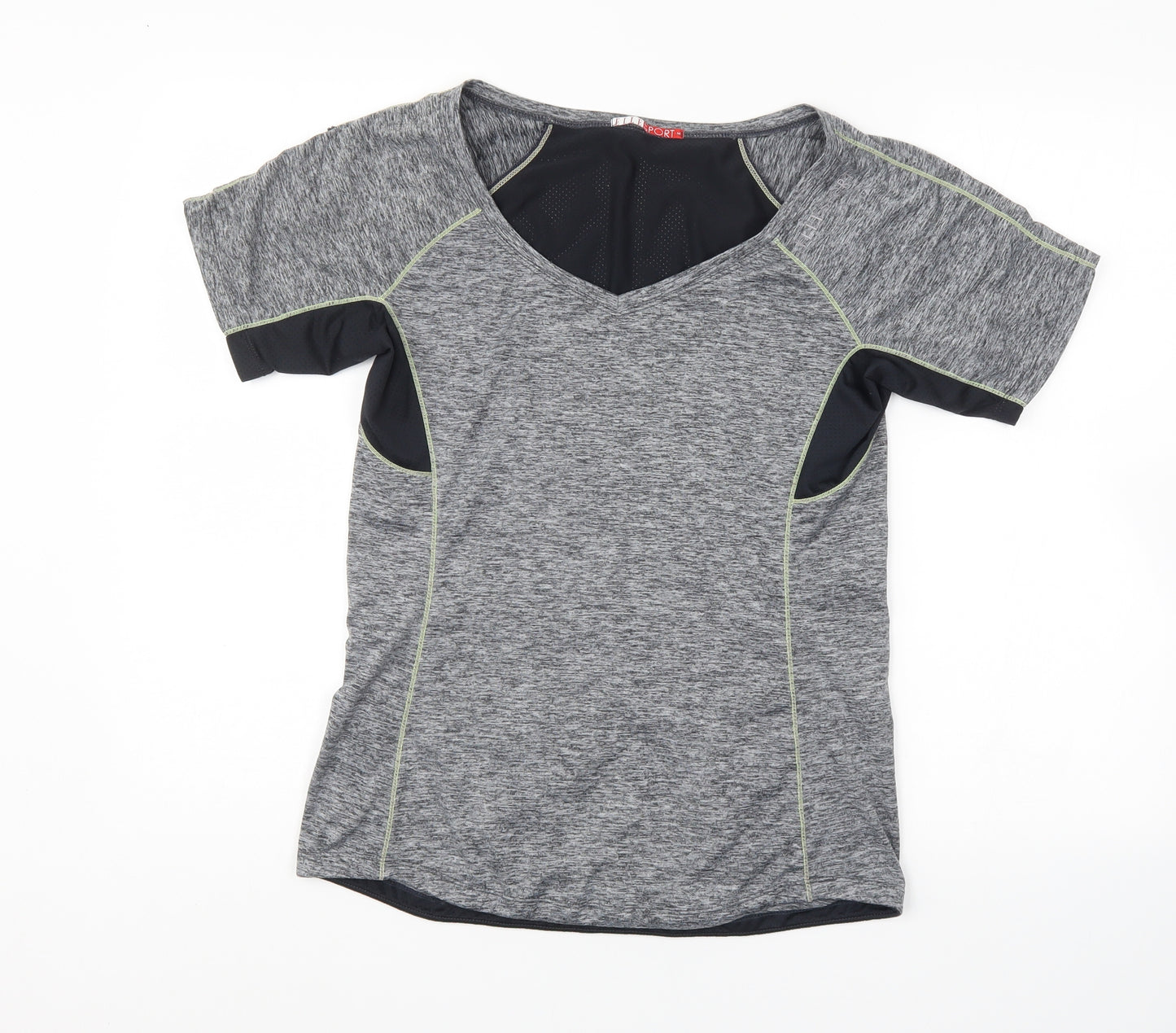Elle Sport Womens Grey   Jersey T-Shirt Size 12