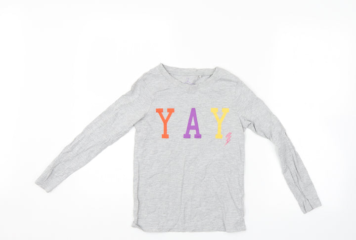 NEXT Girls Grey Pullover Jumper Size 10 Years