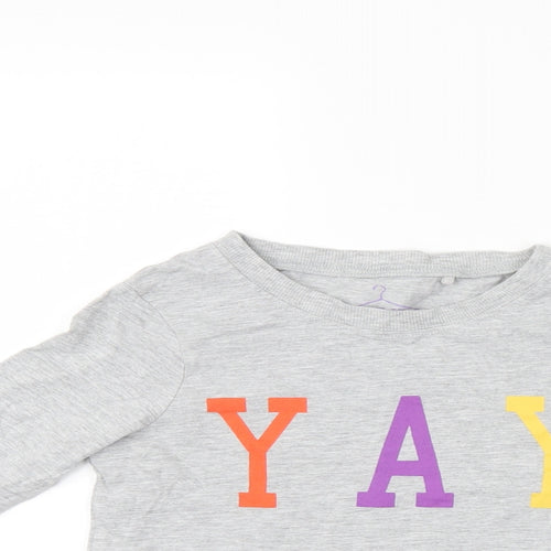 NEXT Girls Grey   Pullover Jumper Size 10 Years