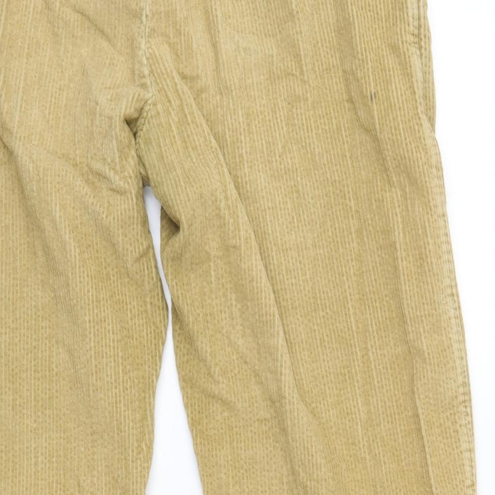 Samuel Windsor Mens Beige  Corduroy Trousers  Size 34 L28 in