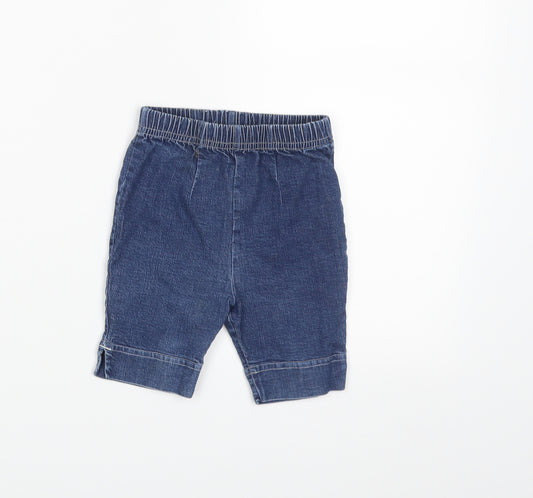 Front view of George Baby Blue Jogger Trousers, size 12, Months