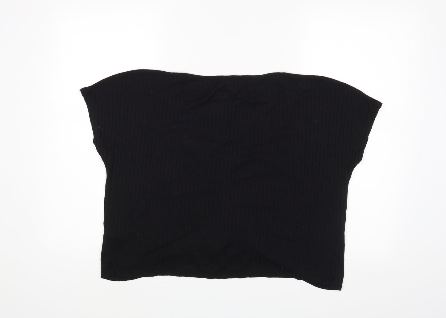 New Look Womens Black   Cropped Blouse Size L