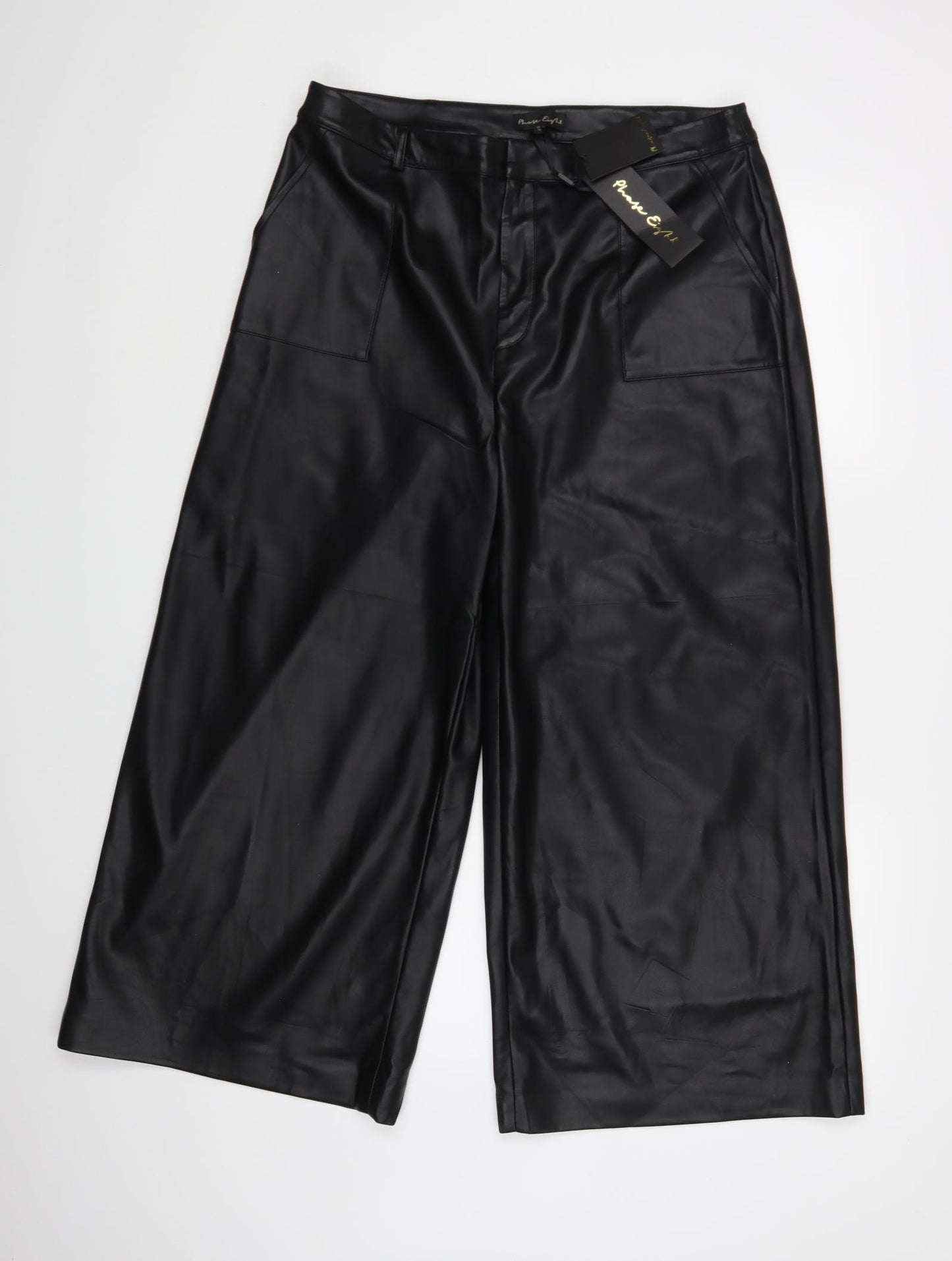 Phase Eight Womens Black   Cropped Trousers Size 16 L25 in